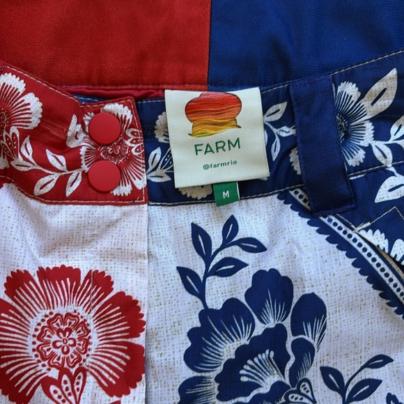 Farm Rio Mixed Pineapple Garden Ski Pants Sz M - Picture 2 of 3